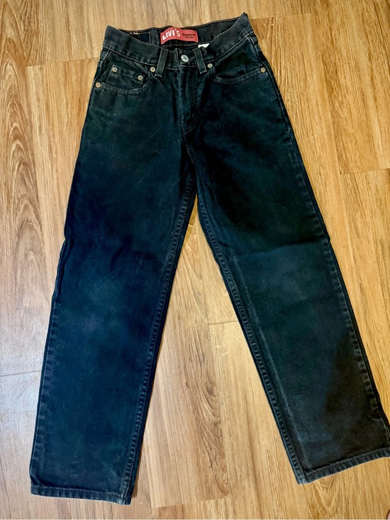 Levi's Other - Vintage Levi 550 Relaxed Fit Kids Black Denim Jeans Boys Size 12 100% Cotton